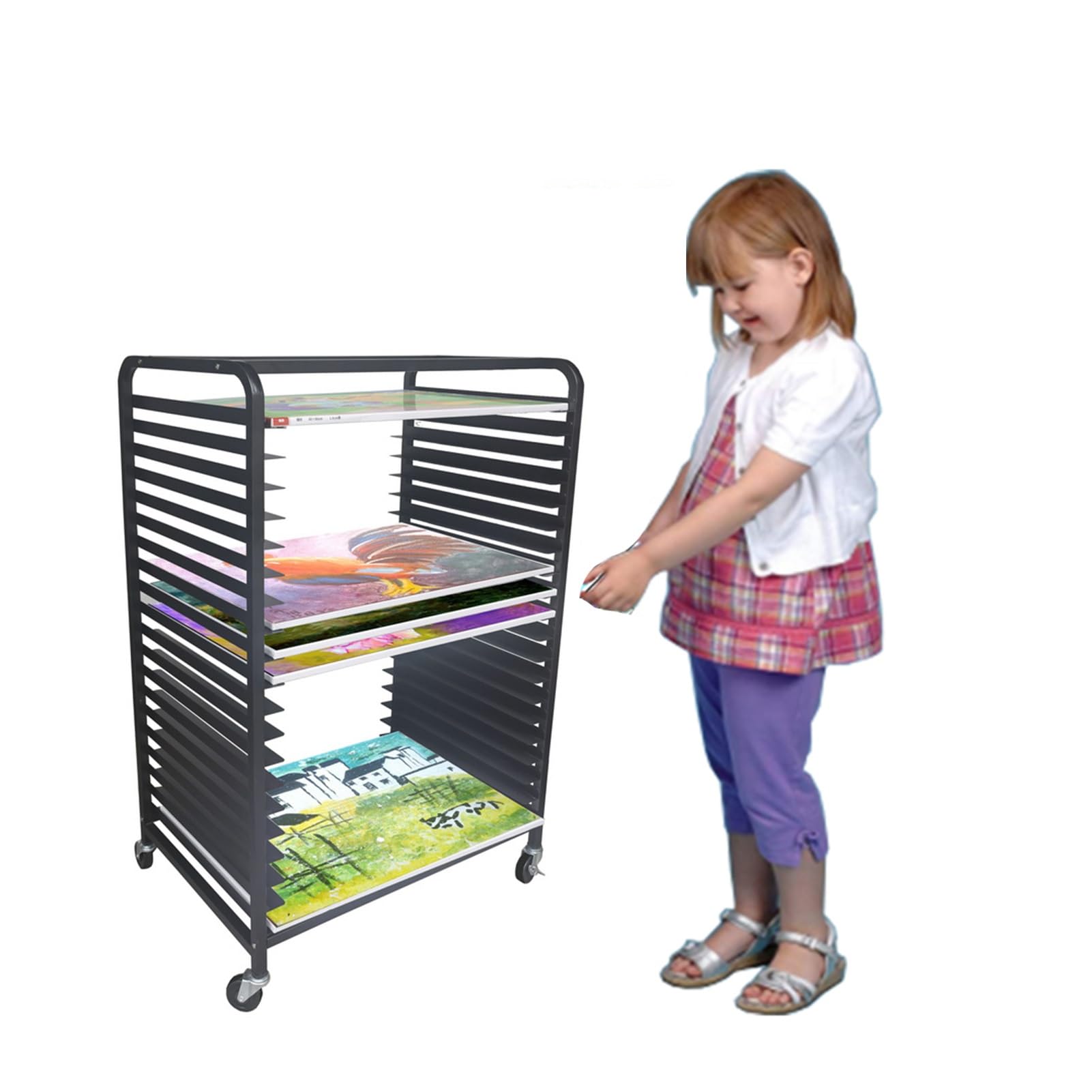 アートラック、ディスプレイ、キャンバスラック、プリントラック、アート　★大型 Amazon.co.jp: VISWIN (ヴィスウィン) 大型アート収納ラック